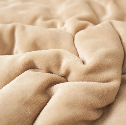 Plush Flannel Fleece Throw Blanket for Bed & Couch – Reversible Solid Color Design, Machine Washable, Double-Sided Warmth for Bedroom