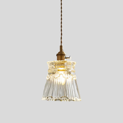 Adjustable Height Pendant Light with Clear Glass Shade Bronze Finish for Dining Table Kitchen Island Living Room Overhead Lighting