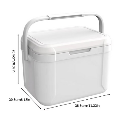 12V Portable Electric Cooler Warmer for Car, Camping & RV - 5L Capacity Thermoelectric Fridge with Dual Temperature Control
