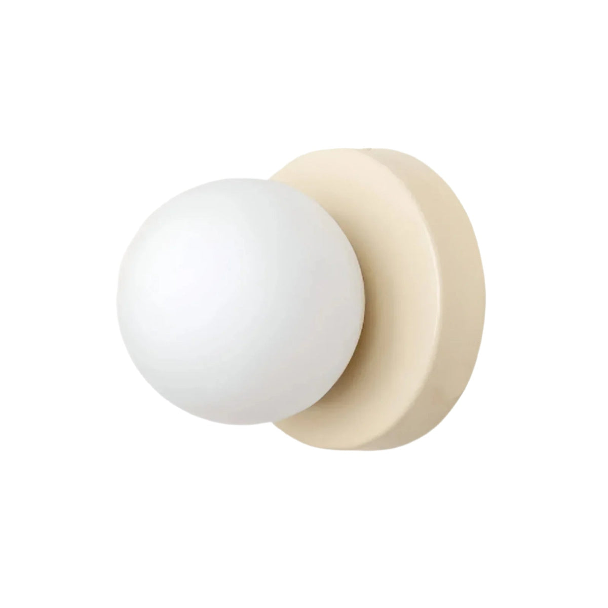 Compact Glass Sconce Light 3.9 in White Accent Fixture Bedside Hallway Nordic Minimalist G9 LED Downlight Indoor Mounted