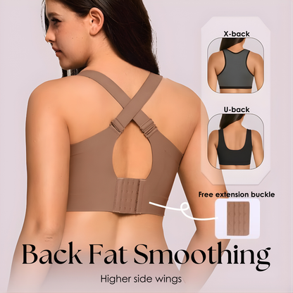 Wireless Push-Up Comfort Bra with Silicone Support Bands for All-Day Lift and Shape