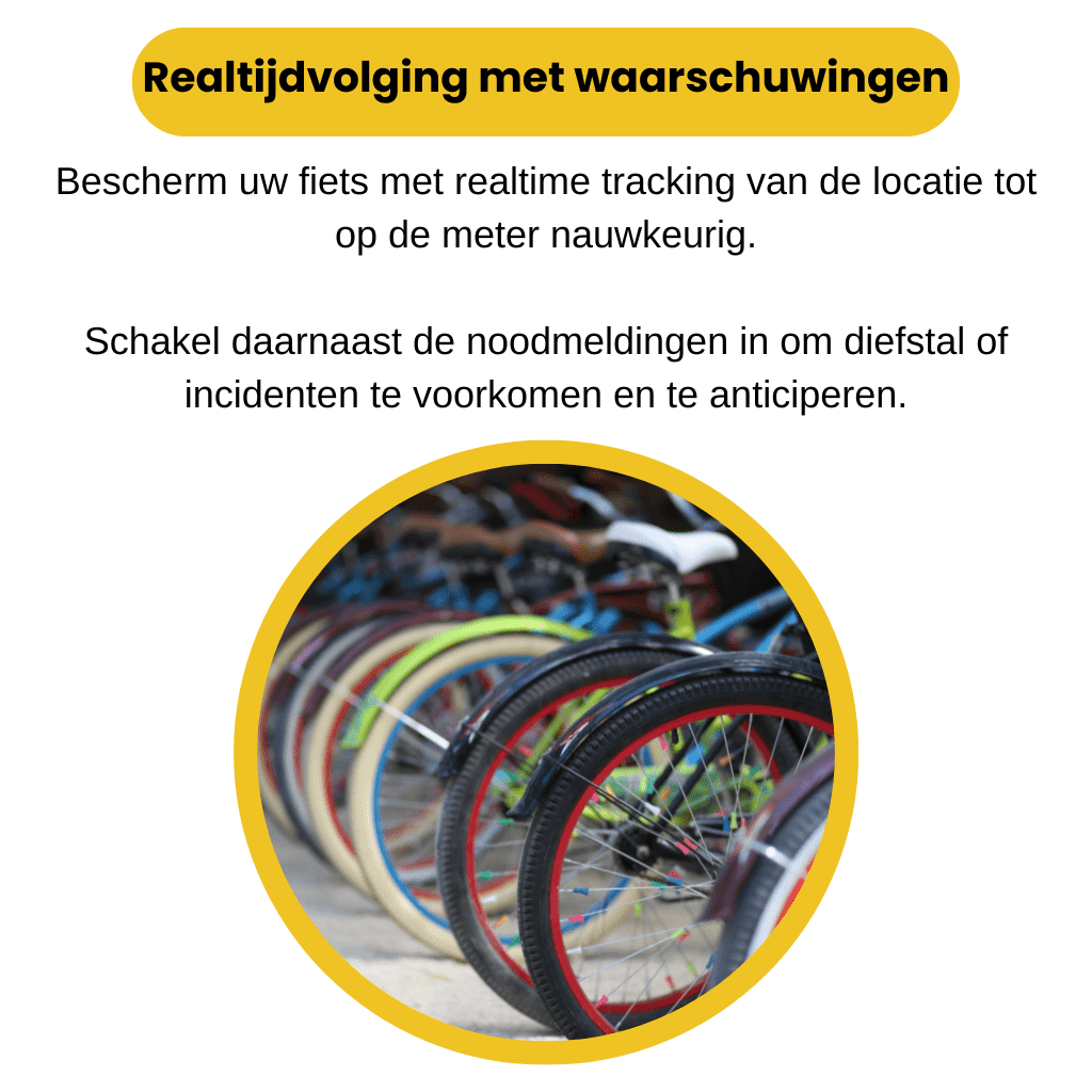 GPS Bicycle Tracker with Real-Time Location Tracking, No Monthly Fees, Waterproof Design for Theft Protection and Route History