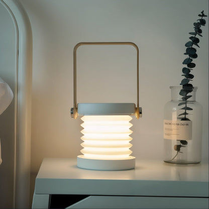 Rechargeable LED Lantern with 3-Way Dimmer & 360° Swivel Head for Bedroom, Living Room & Home Decor