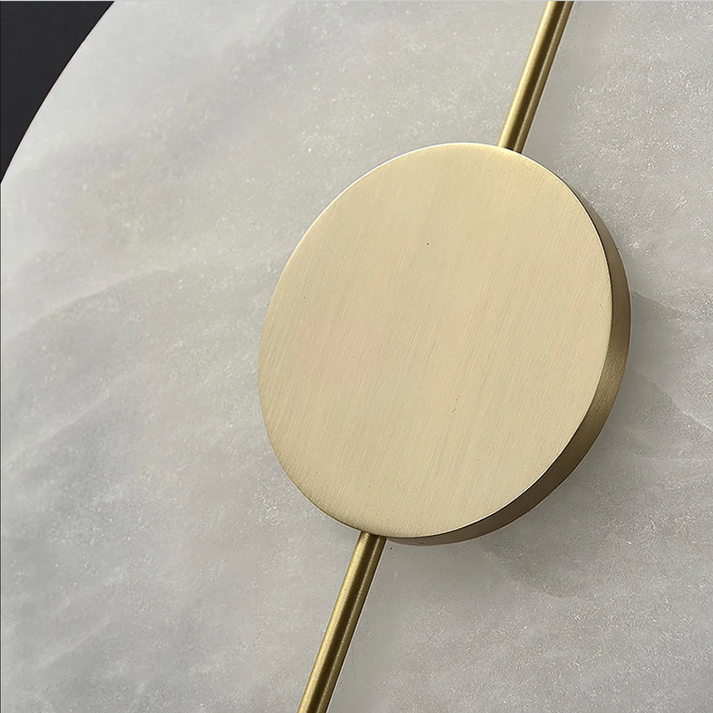 Marble Sconce Light 17 in LED Fixture Bedroom Hallway Reading Nook Vertical Modern Ambient Lighting for Quiet Spaces