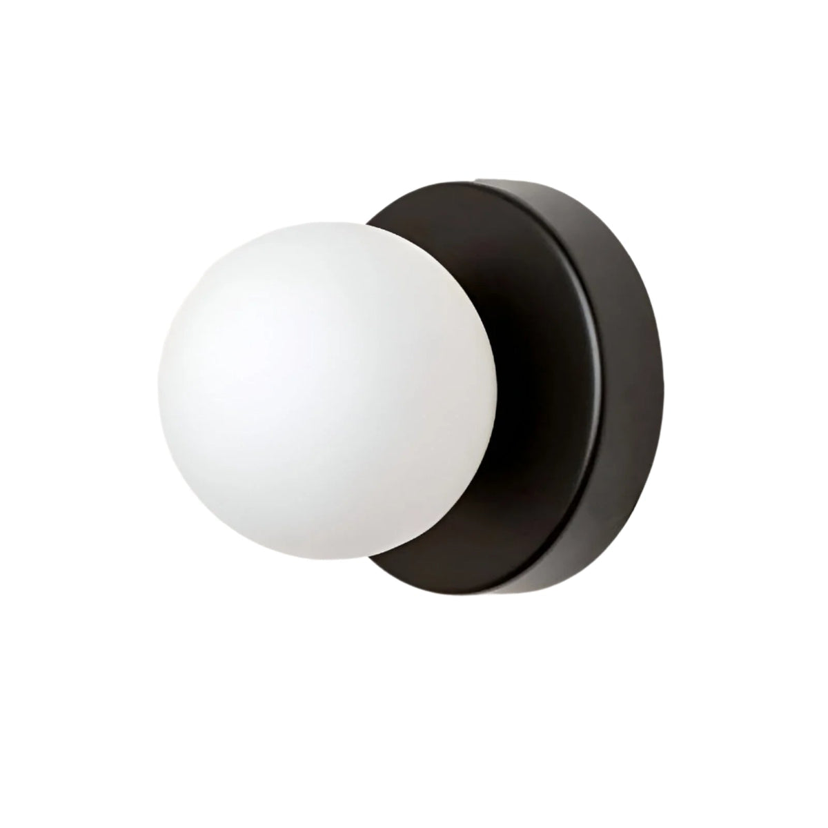 Compact Glass Sconce Light 3.9 in White Accent Fixture Bedside Hallway Nordic Minimalist G9 LED Downlight Indoor Mounted