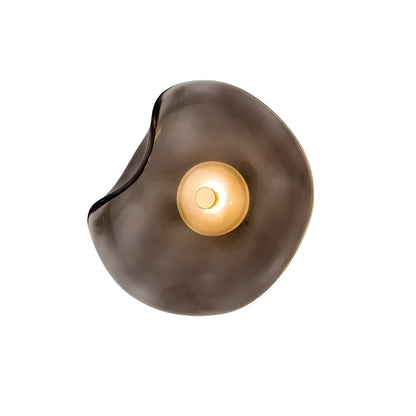 Curved Glass LED Wall Sconce 10 in Warm White Bidirectional Light Fixture for Bedroom Hallway Living Room Modern Indoor Accent Lighting