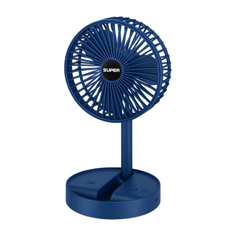 Rechargeable Desk Fan with 3 Speeds – Quiet Portable USB-C Cooling Fan for Office, Home & Outdoors
