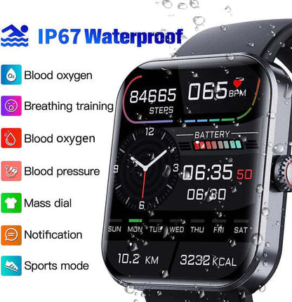 Smart Watches Fitness Tracker Bluetooth Smartwatch, Smart Fitness Watch with Step Tracker and Sleep Tracking, Sports Watch for Running