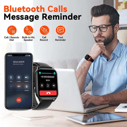 Smart Watches Fitness Tracker Bluetooth Smartwatch, Smart Fitness Watch with Step Tracker and Sleep Tracking, Sports Watch for Running