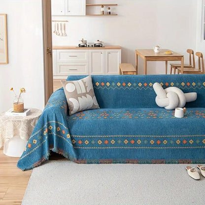 Bohara Sofa Cover - Durable Microfiber Blend, Non-Slip Boho Design