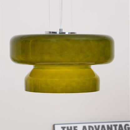 Glass Shade Hanging Light 16 in Chrome Finish Adjustable Cable E27 Socket Kitchen Island Dining Table Pendant Fixture Indoor Ceiling Lightin