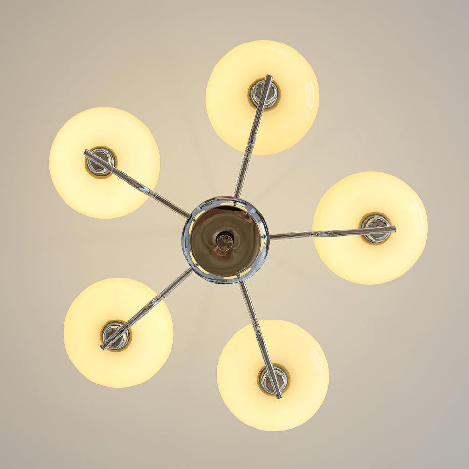 Spherical Glass Hanging Light Fixture 12 Inch Diameter Over Island Counter Contemporary Ceiling Lamp Clear Shade Kitchen Dining Entryway