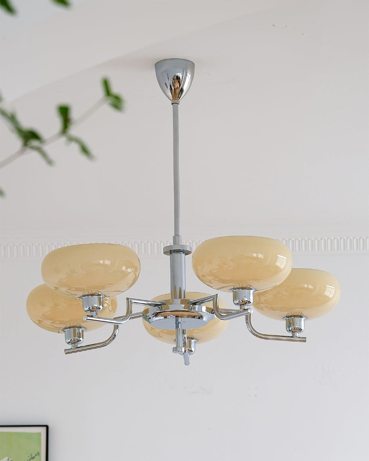 Spherical Glass Hanging Light Fixture 12 Inch Diameter Over Island Counter Contemporary Ceiling Lamp Clear Shade Kitchen Dining Entryway