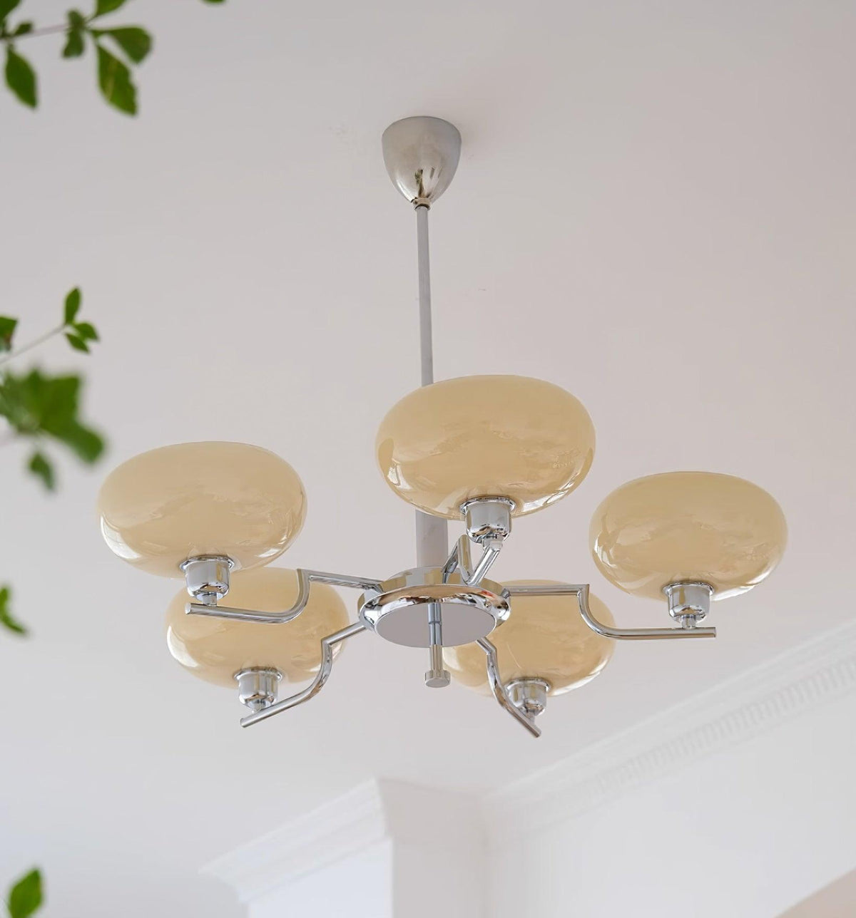 Spherical Glass Hanging Light Fixture 12 Inch Diameter Over Island Counter Contemporary Ceiling Lamp Clear Shade Kitchen Dining Entryway