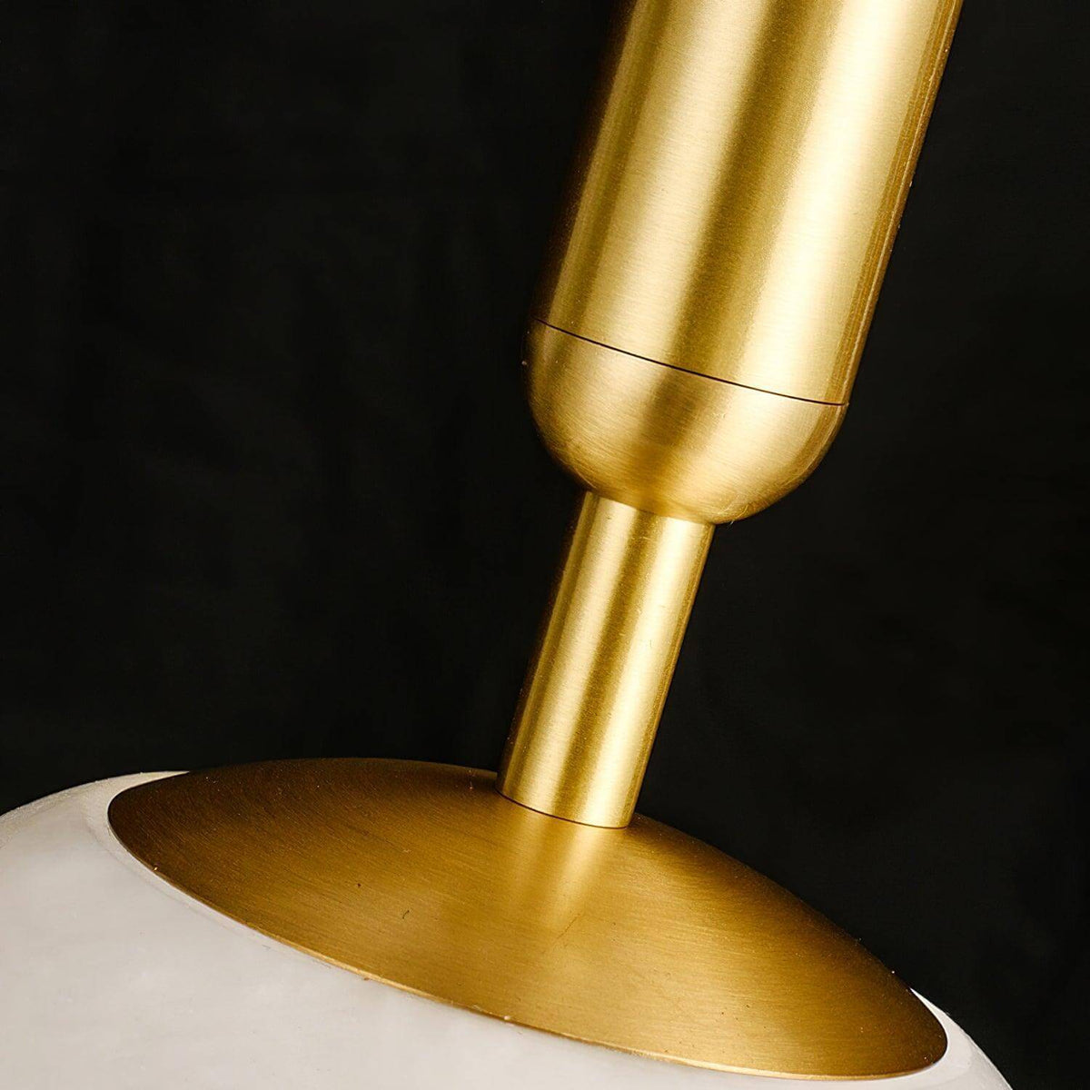 Brass & Stone Globe Ceiling Light 5-Inch for Kitchen Island Dining Room Warm Glow Task Lighting
