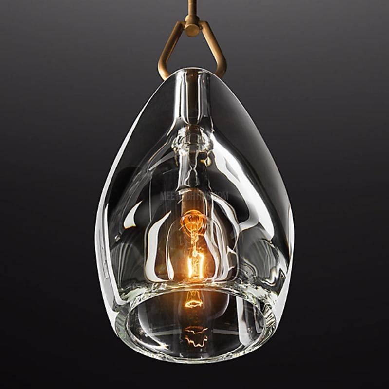 Crystal Glass Cylinder Pendant Light Adjustable Height Brass Nickel Bronze Finish Dining Room Kitchen Island