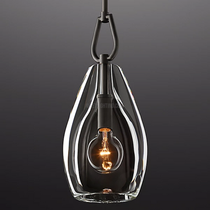 Crystal Glass Cylinder Pendant Light Adjustable Height Brass Nickel Bronze Finish Dining Room Kitchen Island