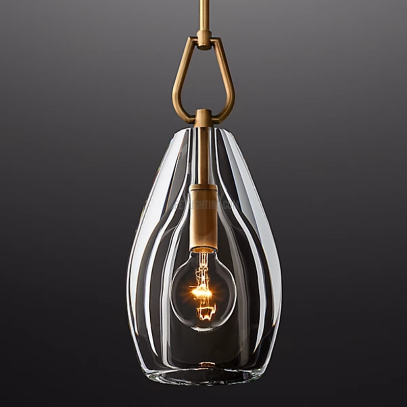 Crystal Glass Cylinder Pendant Light Adjustable Height Brass Nickel Bronze Finish Dining Room Kitchen Island