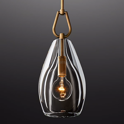 Crystal Glass Cylinder Pendant Light Adjustable Height Brass Nickel Bronze Finish Dining Room Kitchen Island