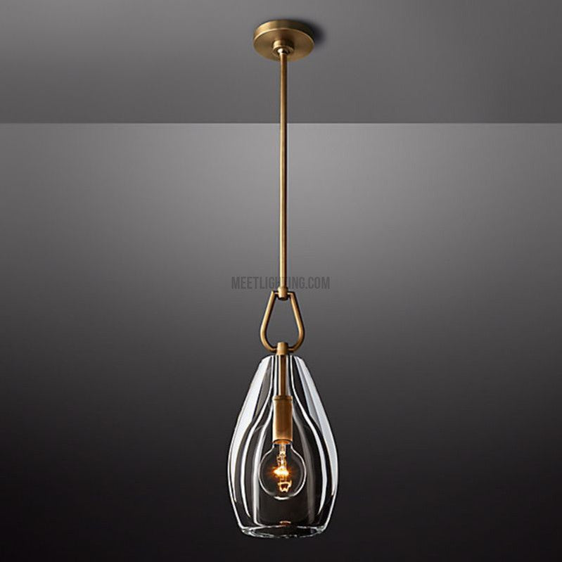 Crystal Glass Cylinder Pendant Light Adjustable Height Brass Nickel Bronze Finish Dining Room Kitchen Island