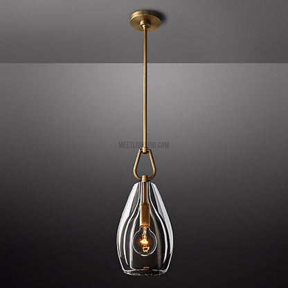 Crystal Glass Cylinder Pendant Light Adjustable Height Brass Nickel Bronze Finish Dining Room Kitchen Island