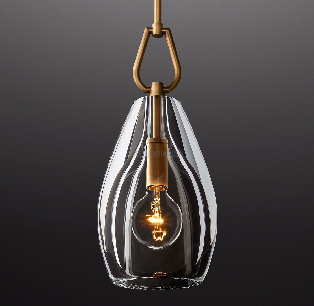 Crystal Glass Cylinder Pendant Light Adjustable Height Brass Nickel Bronze Finish Dining Room Kitchen Island