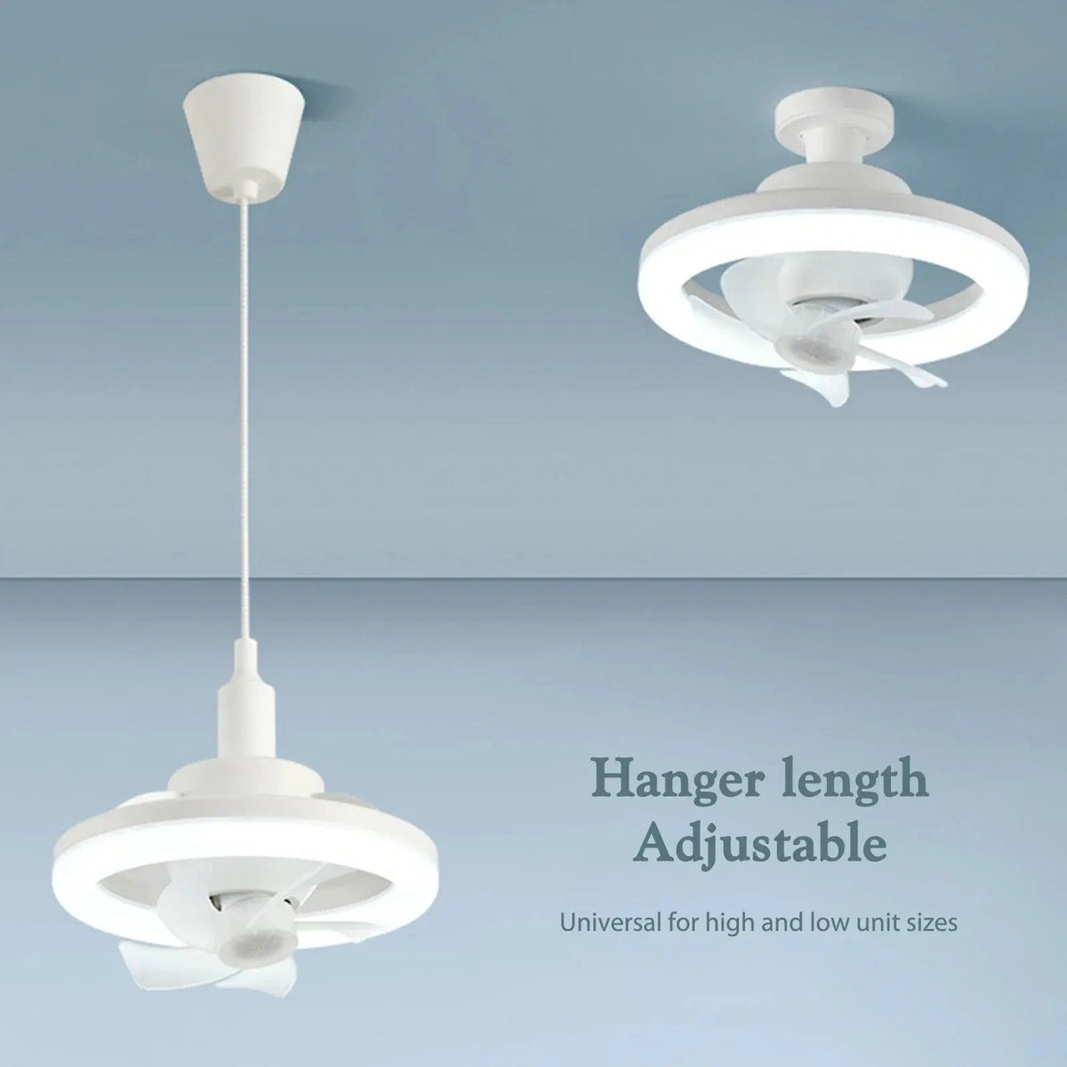 Ortekor | Modern Ceiling Fan with Remote Control & Silent Motor | Flush Mount Design for Comfortable Living