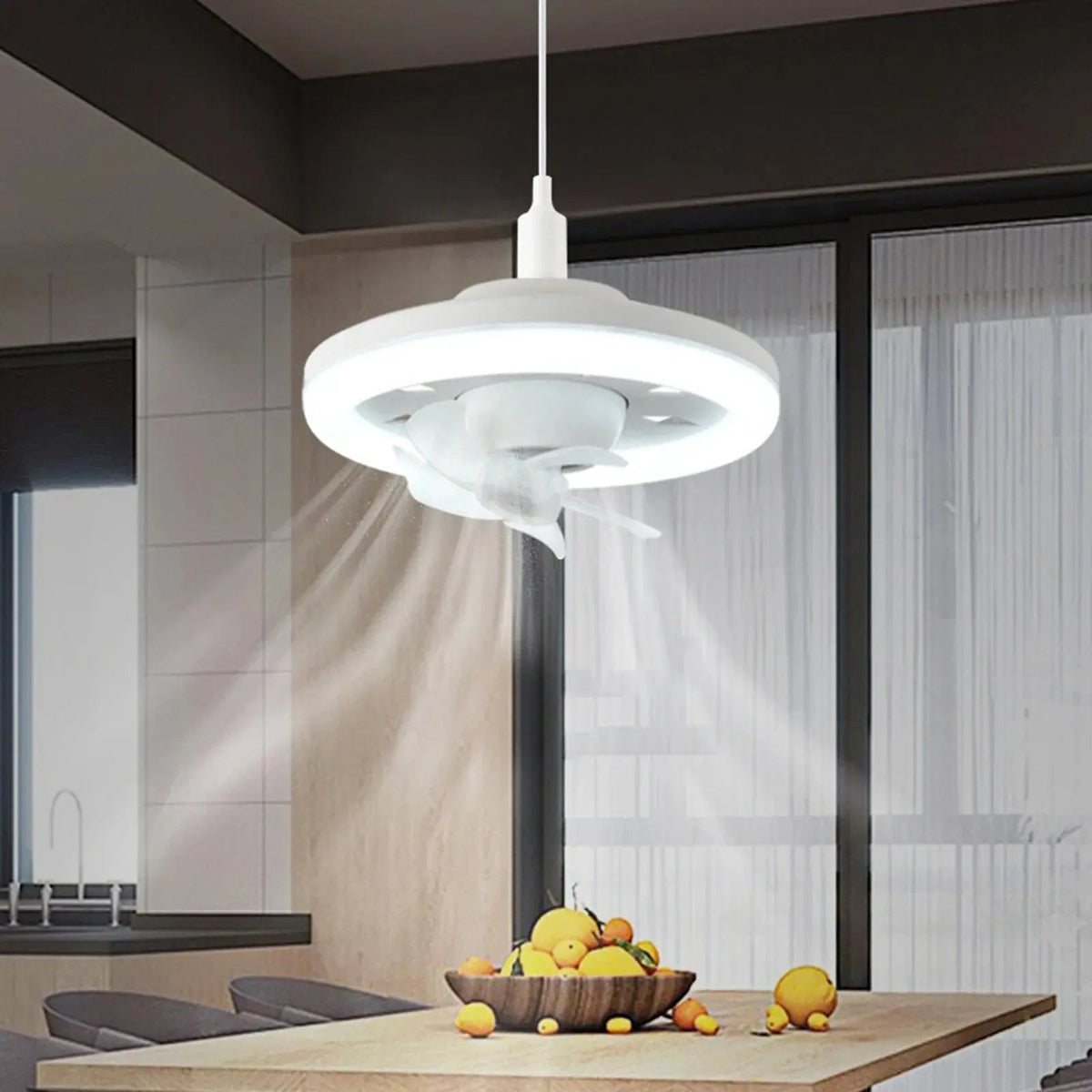 Ortekor | Modern Ceiling Fan with Remote Control & Silent Motor | Flush Mount Design for Comfortable Living