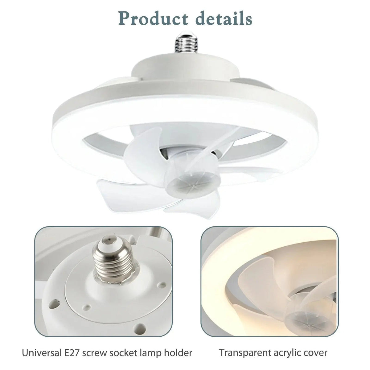 Ortekor | Modern Ceiling Fan with Remote Control & Silent Motor | Flush Mount Design for Comfortable Living