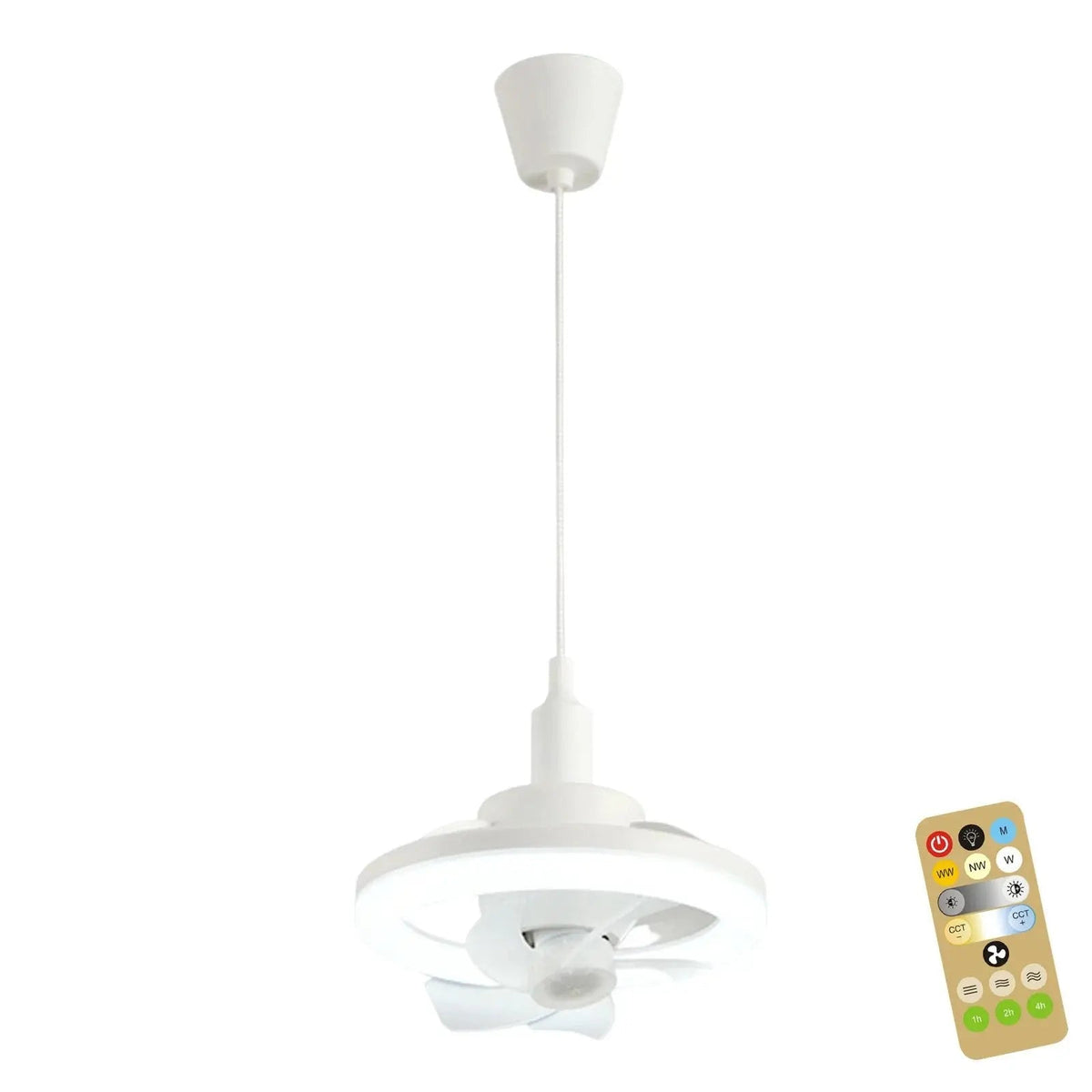 Ortekor | Modern Ceiling Fan with Remote Control & Silent Motor | Flush Mount Design for Comfortable Living