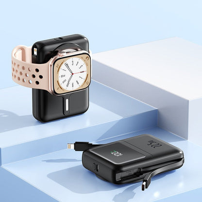 Portable Power Bank with Apple Watch Holder & Fast Charging