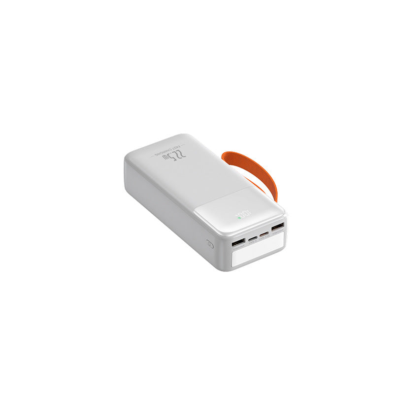 Portable Power Bank with Fast Charging & Integrated Cables | High Capacity for On-the-Go Charging