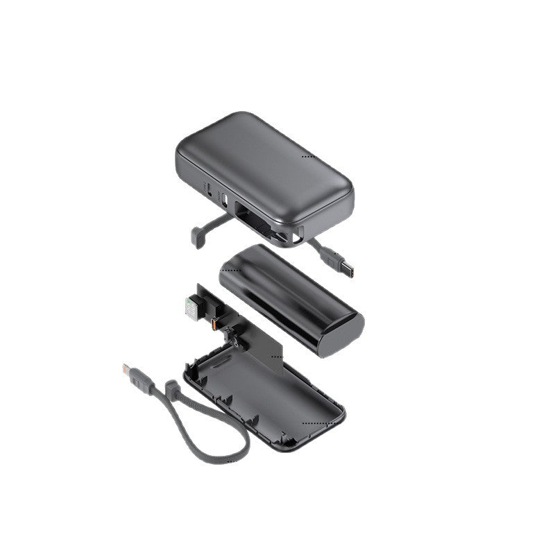 Ortekor Portable Charger |  Best Power Bank with Integrated Charging Cable & LED Indicator | Compact Fast Charging Portable Battery Pack for iPhone, Samsung & Android