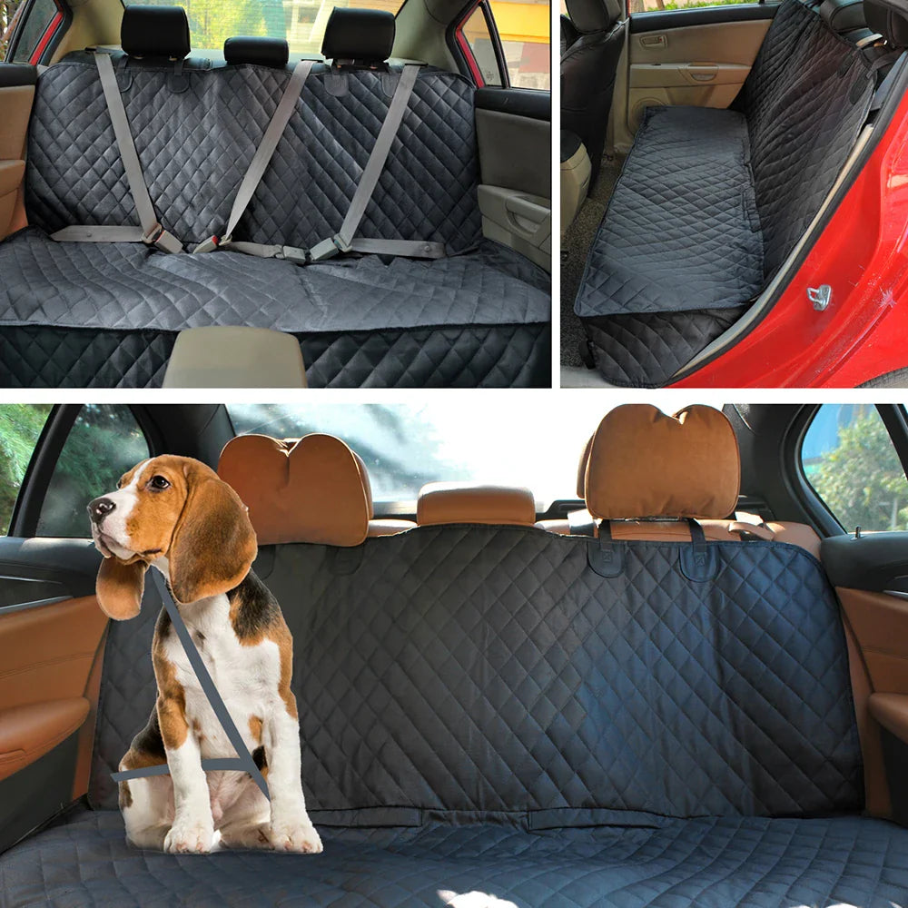 Scratch-Resistant Hammock Style Back Seat Cover for Pets - Waterproof Protector