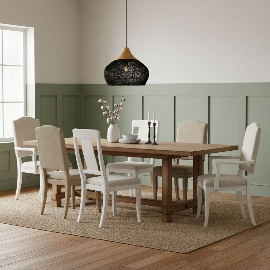 Handwoven Rattan Ceiling Light Fixture for Dining Room and Kitchen Island Over Table Adjustable Drop Natural Fiber Pendant Shade Wood Metal