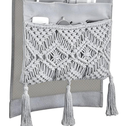Brenna Bed Side Caddy - Handmade Canvas, Stylish Organizer