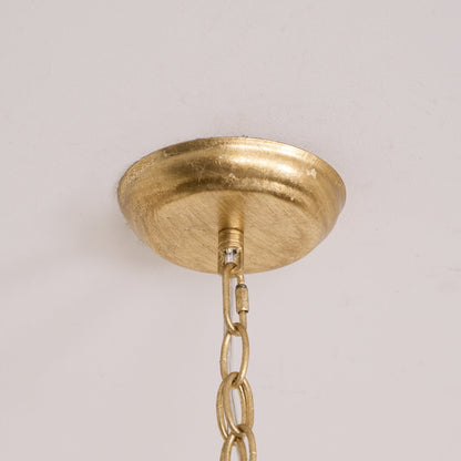 Metal Lantern Ceiling Light 10-Inch Hanging Fixture with Bird Motif for Dining Room Entryway Vintage-Style Chain Suspension