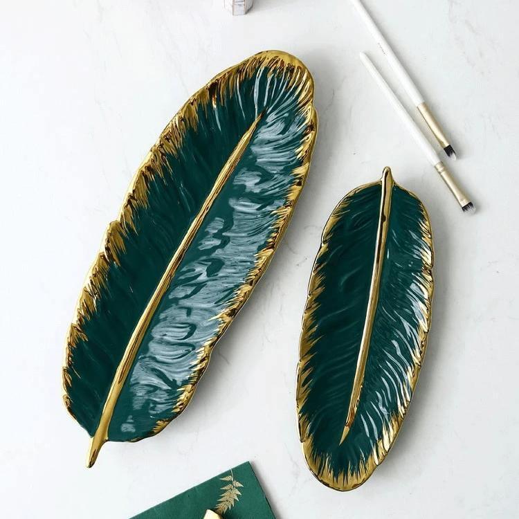 Leaf Ceramic Platters