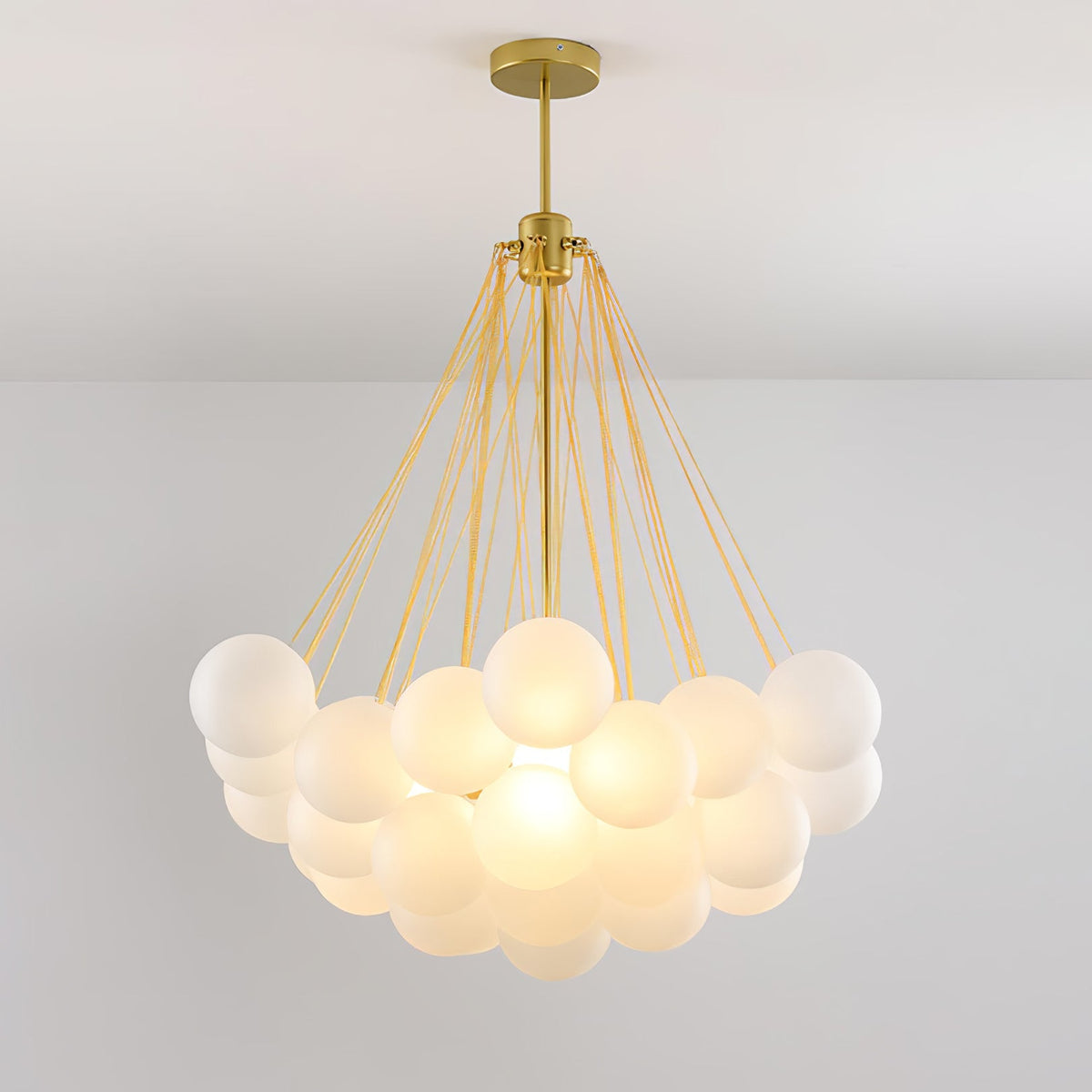 Bubble Pendant Light Multi-Globe Adjustable Ceiling Fixture Gold Black Chrome for Dining Room Living Room Foyer 19-73 Lights