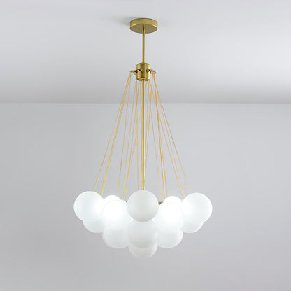 Bubble Pendant Light Multi-Globe Adjustable Ceiling Fixture Gold Black Chrome for Dining Room Living Room Foyer 19-73 Lights