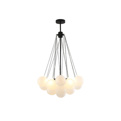 Bubble Pendant Light Multi-Globe Adjustable Ceiling Fixture Gold Black Chrome for Dining Room Living Room Foyer 19-73 Lights
