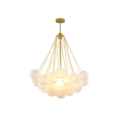 Bubble Pendant Light Multi-Globe Adjustable Ceiling Fixture Gold Black Chrome for Dining Room Living Room Foyer 19-73 Lights