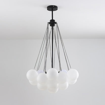 Bubble Pendant Light Multi-Globe Adjustable Ceiling Fixture Gold Black Chrome for Dining Room Living Room Foyer 19-73 Lights