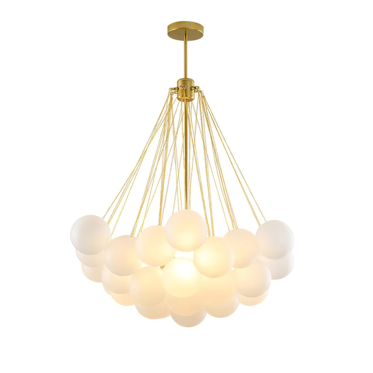 Bubble Pendant Light Multi-Globe Adjustable Ceiling Fixture Gold Black Chrome for Dining Room Living Room Foyer 19-73 Lights