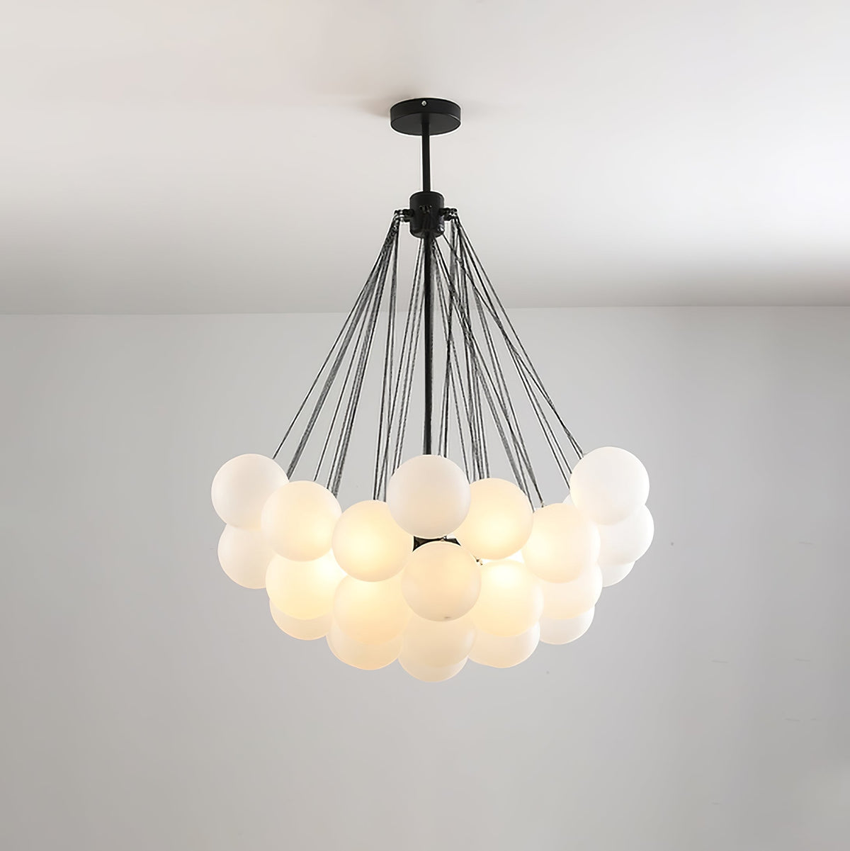 Bubble Pendant Light Multi-Globe Adjustable Ceiling Fixture Gold Black Chrome for Dining Room Living Room Foyer 19-73 Lights