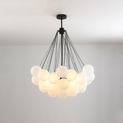 Bubble Pendant Light Multi-Globe Adjustable Ceiling Fixture Gold Black Chrome for Dining Room Living Room Foyer 19-73 Lights