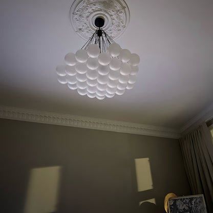 Bubble Pendant Light Multi-Globe Adjustable Ceiling Fixture Gold Black Chrome for Dining Room Living Room Foyer 19-73 Lights