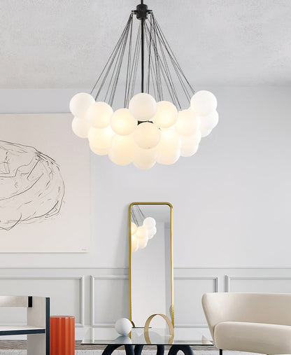 Bubble Pendant Light Multi-Globe Adjustable Ceiling Fixture Gold Black Chrome for Dining Room Living Room Foyer 19-73 Lights