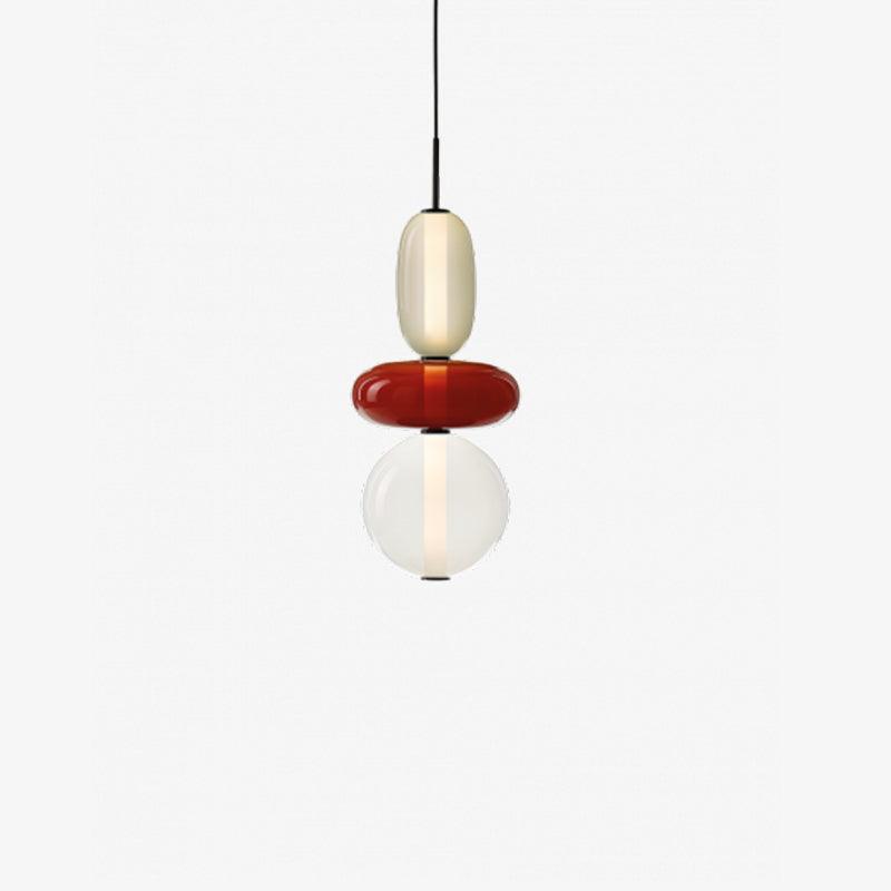 Multi-Jar LED Overhead Fixture 20 Inch Colorful Tinted Glass Drop Lights for Dining Kitchen Bedroom Modern Bohemian Accent Chandelier Adjust