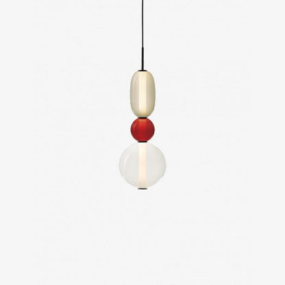 Multi-Jar LED Overhead Fixture 20 Inch Colorful Tinted Glass Drop Lights for Dining Kitchen Bedroom Modern Bohemian Accent Chandelier Adjust